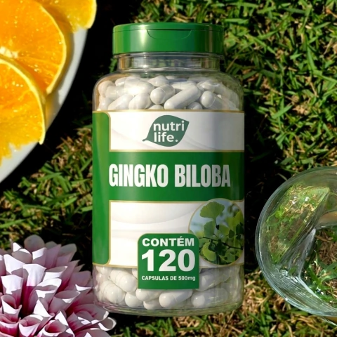 Ginkgo biloba - 120 cápsulas - 500mg - Nutri Life