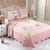 COLCHA QUILT AMARELO ESTAMPADA KING