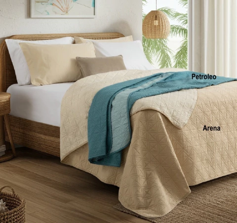 COVER ALCOYANA CROMA COLOR 2 1/2 PLAZAS - comprar online