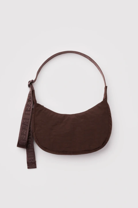 BAGGU Small Nylon Crescent Bag Coffee
