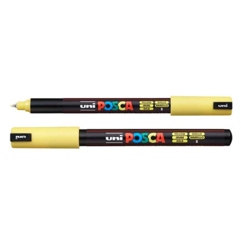 Pincel Marcador Artesanato Posca Pc-1mr 0.7 mm Amarelo - Sertic