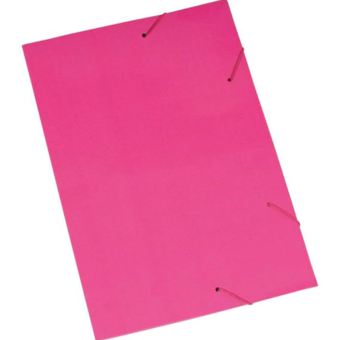Pasta aba elástica (papel) Oficio Rosa - Polycart