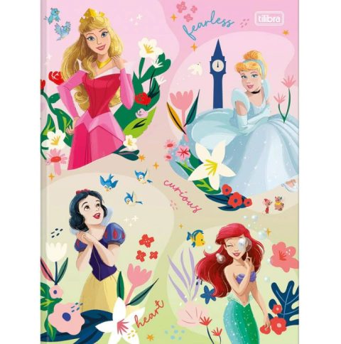 Caderno Brochurão Princesas Disney (80 folhas)