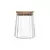 POTE EM VIDRO COM TAMPA HERMÉTICO DE BAMBU CLASSIC 500ml - WOLFF - Itália Decor
