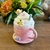 CANECA DE PÁSCOA DECORADA C/SORVETE ROSA 14CM na internet