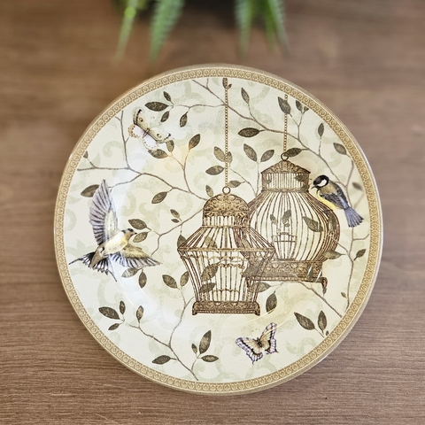 PRATO PARA SOBREMESA EM CERÂMICA FREEDOM 20CM - comprar online