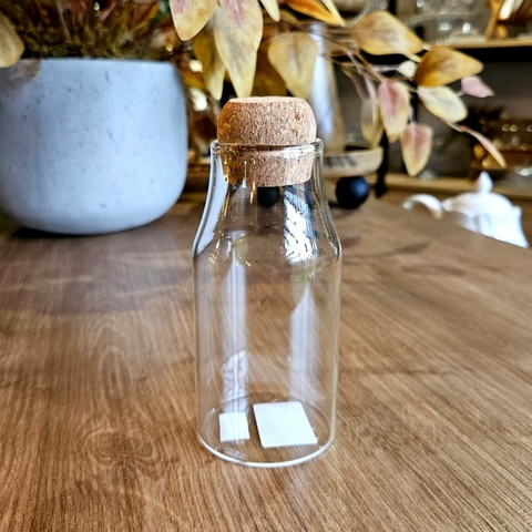 PORTA MANTIMENTO EM VIDRO COM TAMPA ROLHA 250ML - WOLFF - comprar online