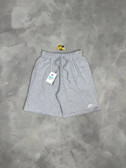 BERMUDA MOLETINHO NK BORDADA 2 - CINZA - comprar online