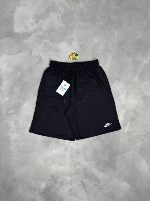 BERMUDA MOLETOM NK BORDADA 2 - PRETO - comprar online