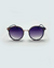 Óculos de sol feminino Gaara Charlot Luxe com degradê roxo, com armação elegante e lentes escuras.