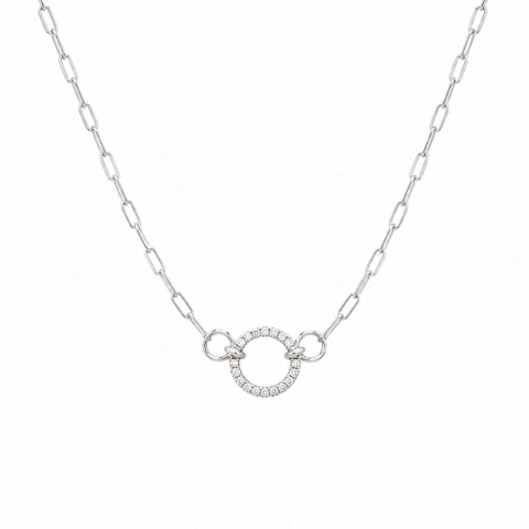 Colar Elo Moissanite