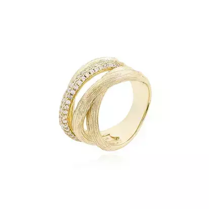 Anel Entrelace Dourado