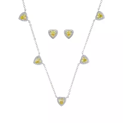 Conjunto Coração Fancy Yellow - comprar online