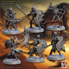 Esqueletos da tumba de Denmora na internet