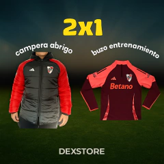 PROMO CAMPERÓN DE RIVER + BUZO MEDIO CIERRE DE REGALO - comprar online