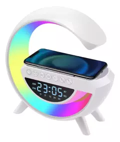 Lámpara De Mesa Rgb Parlante Bluetooh Cargador Inalámbrico