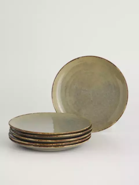 SET X6 PLATO POSTRE ARTISAN