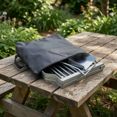 PARRILLA PLEGABLE 30X50CM FUNDA, PALA + ATIZADOR MINI