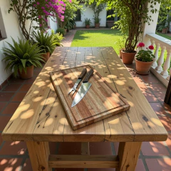 TABLA EUCALIPTO + SET PARRILLERO