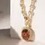 COLAR MAXI OVAL CRISTAL RODOLITA COM FORMAS EM CRISTAL CITRINO E CRISTAL PARAÍBA - Mar Doce Semijoias