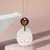 COLAR GOTA COM PINGENTE BORDADO VERSÁRTIL DE CRISTAL QUARTZO FUMÊ MADREPÉROLA E ZIRCÔNIAS CHOCOLATES 70CM - loja online
