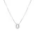 COLAR OVAL CRAVEJADO CRISTAL BERILO E ZIRCÔNIAS BRANCAS 48CM - Mar Doce Semijoias