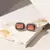 BRINCO RETANGULAR DE CRISTAL ICE MORGANITA COM BORDAS CRAVEJADAS DE ZIRCÔNIAS - comprar online