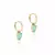 BRINCO ARGOLA 13MM COM PINGENTE GOTA DE FUSION TURMALINA - Mar Doce Semijoias
