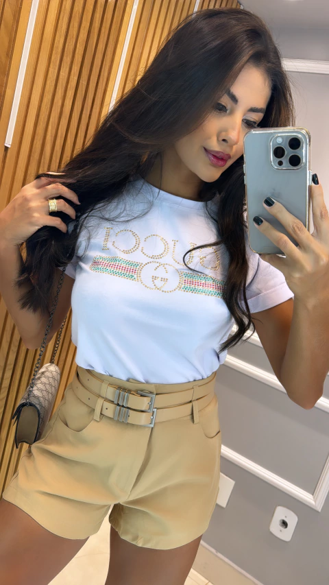 Short Alfaiataria c/ cinto - comprar online