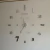 RELOJ 3D GRANDE CON FRASE 015 PLATA