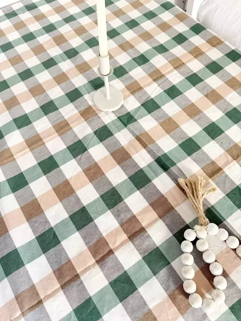 Mantel picnic verde/tostado/negro 2,5M
