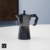 Combo Olfactos® 1KG Café 5 hispanos "Blend Selecto" + Cafetera Italiana Moka Negra 90 ML + Moledor Manual Plateado - olfactos
