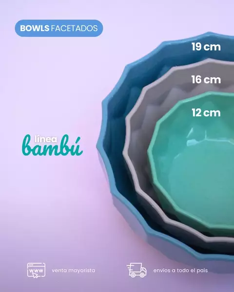 Bowl Facetado Mediano - comprar online