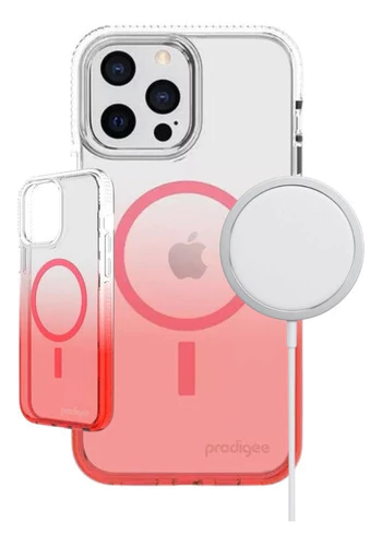 Funda Prodigee iPhone 13 Pro Safetee Flow Blush Magnética
