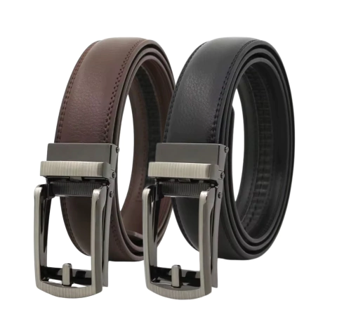 COMBO CINTURÓNES AUTOMÁTICOS RALVARD BLACK AND BROWN - comprar online
