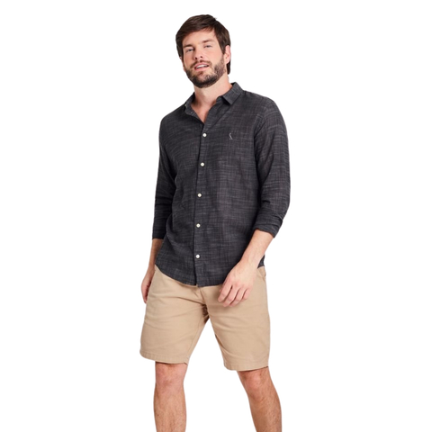 Camisa Casual Reserva M/L Flame Preto Mescla - comprar online