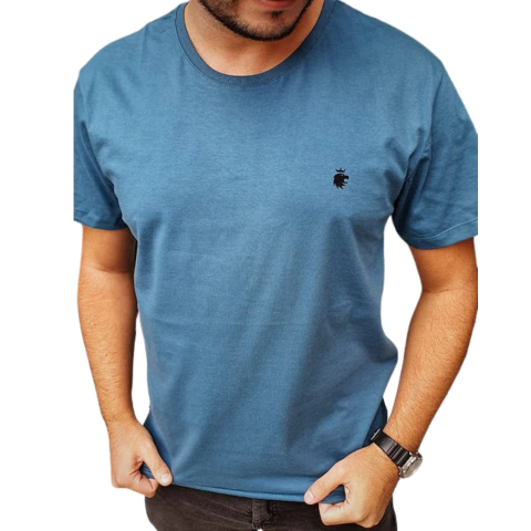 Camiseta Von der Volke Essentieel Azul Petróleo - comprar online