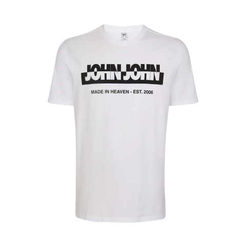 Camiseta John John New Divided Branco
