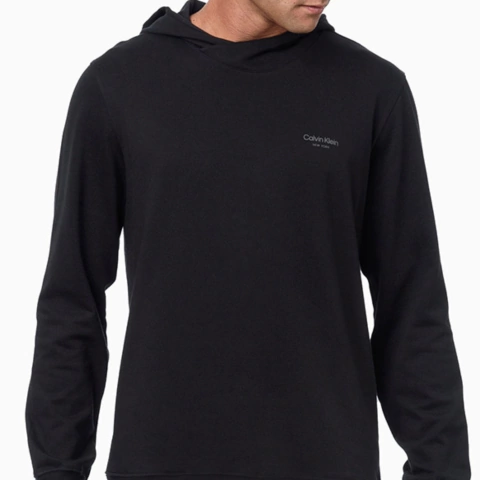 Blusa Moletom Calvin Klein New York C/ Capuz Preto