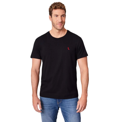 Camiseta Reserva Algodão Peruano Preto