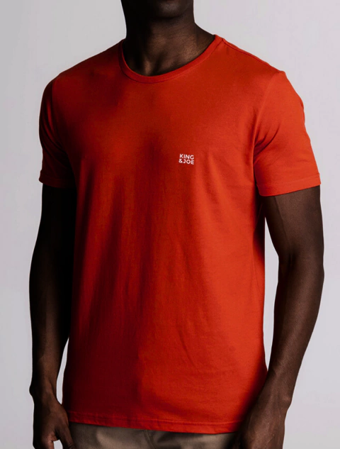 Camiseta King&Joe Vermelho Escuro