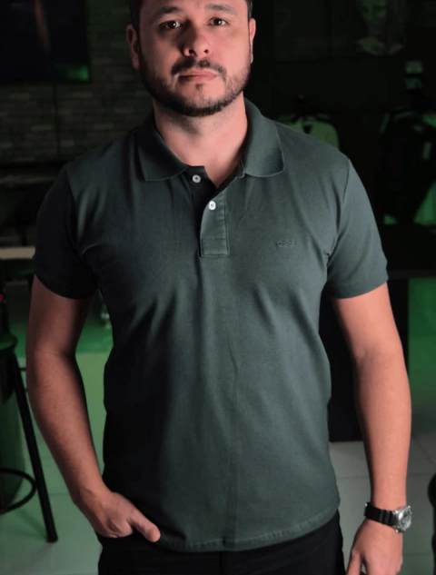 Polo King&Joe Básica Verde Musgo