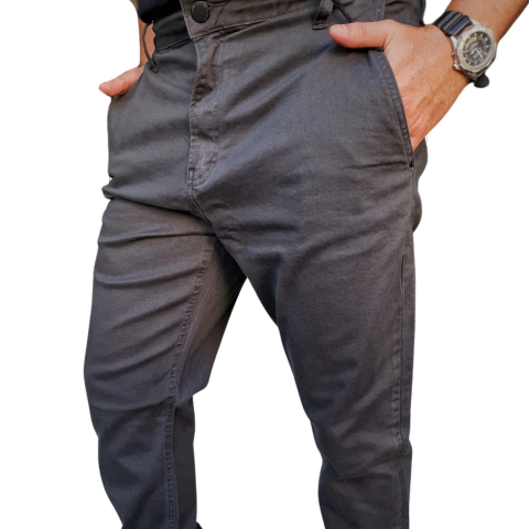 Calça Sarja John John Slim Espanha Cinza Claro