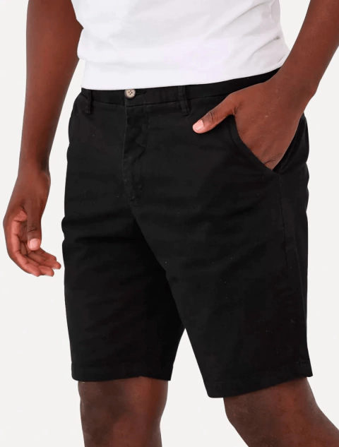Bermuda Sarja Reserva Casual Preto