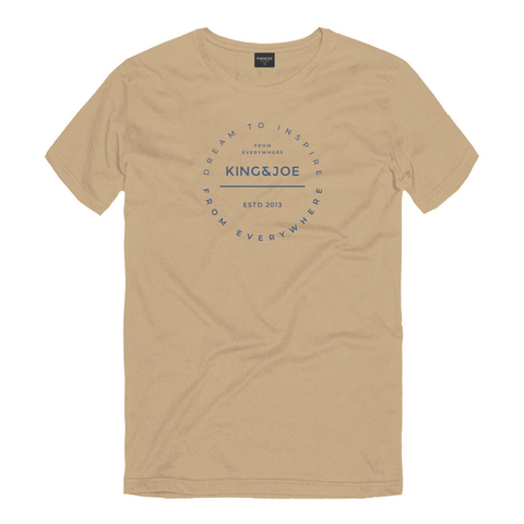 Camiseta King&joe Dream To Inspire Conhaque