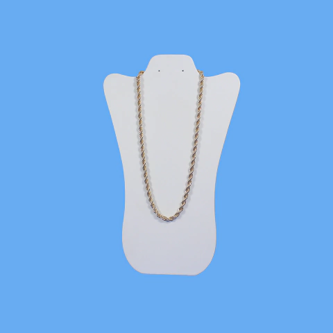 Cuello alto MDF vinipiel para collar y arete - comprar en línea