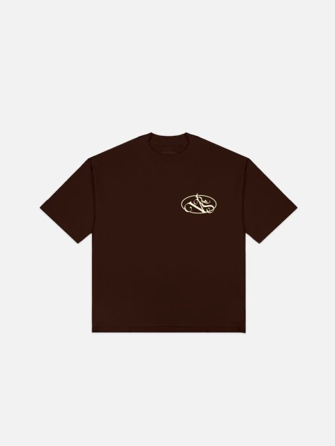 Camiseta Versi VRS Monogram Marrom