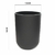 VASO PORTA CEPILLOS DENVER NEGRO - comprar online