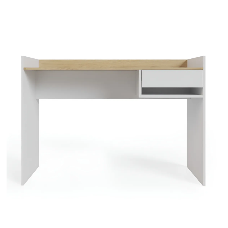 Escritorio nordico 120cm con 1 cajon estilo moderno para oficina