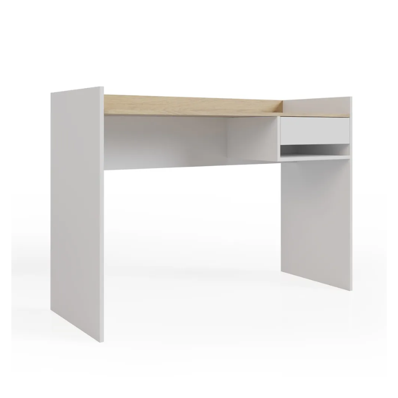 Escritorio nordico 120cm con 1 cajon estilo moderno para oficina